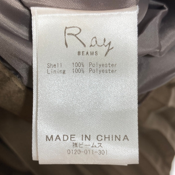 Ray BEAMS レイビームス 63-27-0320-690 アシンメトリープリーツスカート カーキ sizeO 瑞穂店