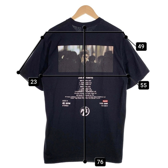 SUPREME シュプリーム 22AW PiL Live In Tokyo Tee パブリック・イメージ・リミテッド フォトプリント Tシャツ ブラック Size L 福生店