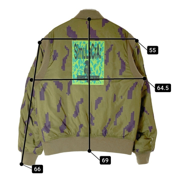 C.E シーイー CAV EMPT SIMULACRA BOMBER JACKET MA-1 フライトジャケット オリーブ sizeL 瑞穂店