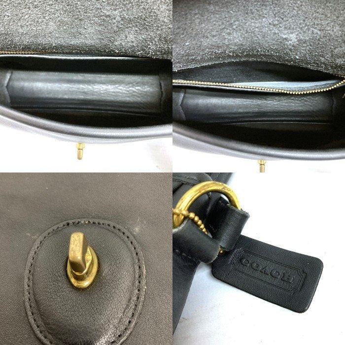 OLD COACH オールドコーチ 9908 ショルダーバッグ ターンロック ブラック 瑞穂店