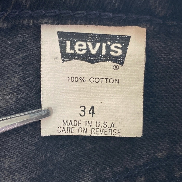 Levi’s リーバイス SilverTab シルバータブ USA製 95年 ボタン裏549 LOOSE ルース ブラックデニム バギーショーツ ブラック size34 瑞穂店