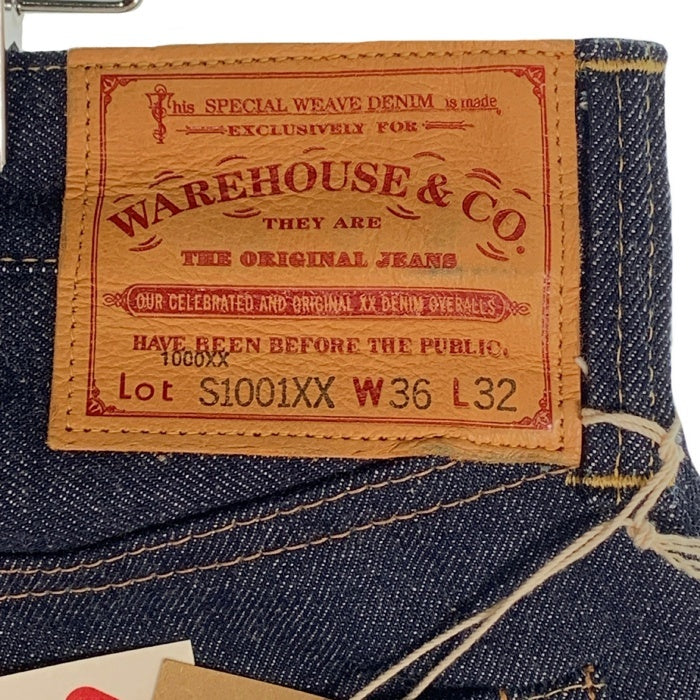 WAREHOUSE ウエアハウス S1001XX 1946モデル デニムパンツ デッドストックブルー インディゴ Size 36×32 福生店