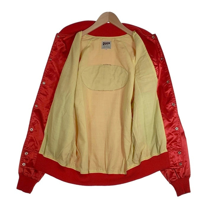 60's~ DUCK ダック スーベニアジャケット スカジャン Harley-Davidson DUCK商会 レッド Size M 福生店