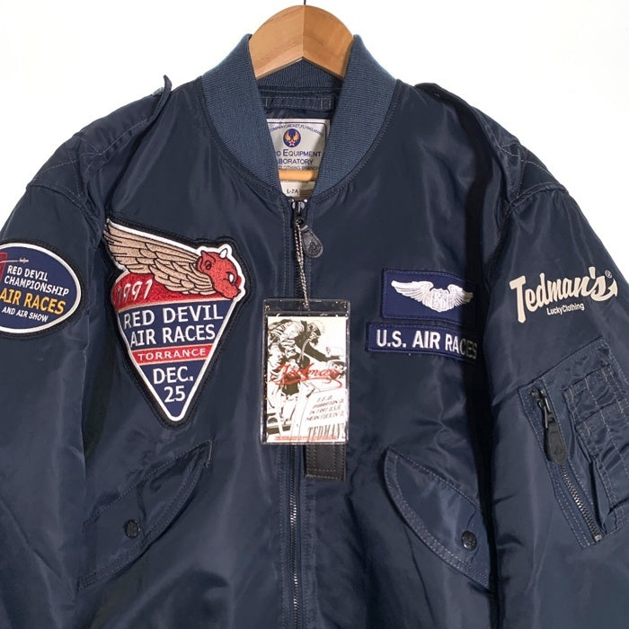 TED COMPANY テッドカンパニー Red Devil Air Race L-2A ナイロンフライトジャケット ネイビー テッドマン TL2-090 Size 44 福生店