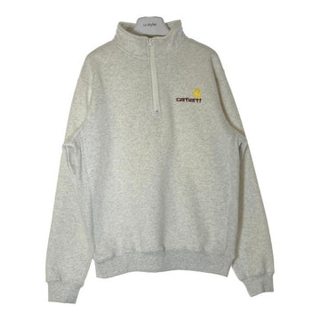 CARHARTT カーハート Half Zip Script Sweats アメリカンスクリプトシ ハーフジップスウェットシャツ グレー sizeXL 瑞穂店