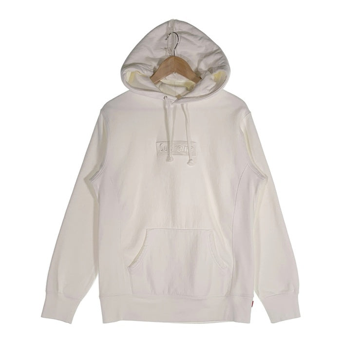 SUPREME シュプリーム 23AW Box Logo Hooded Sweatshirt ボックスロゴ プルオーバー フーディー パーカー ホワイト Size M 福生店