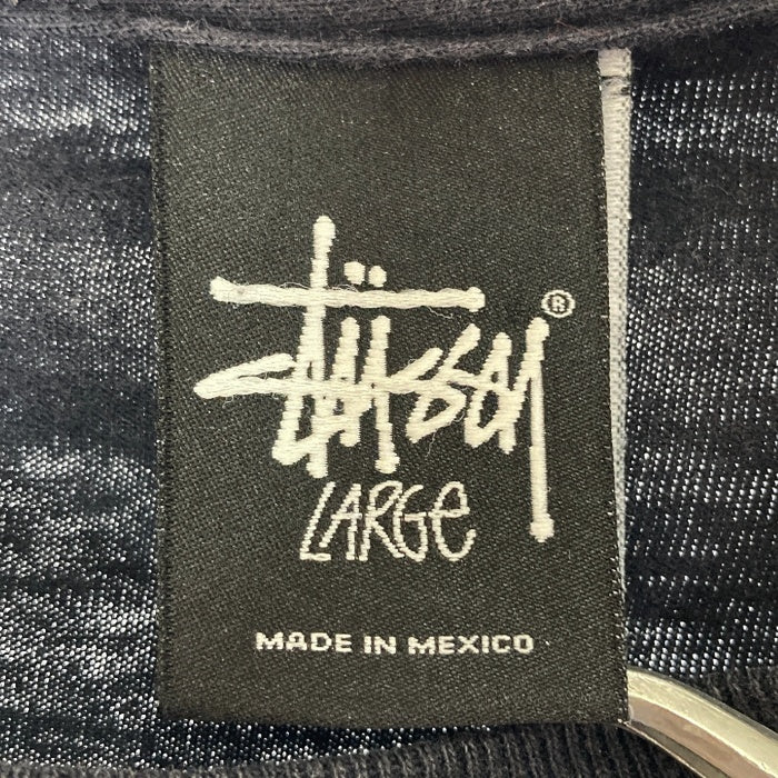 STUSSY ステューシー N４ メキシコ製 プリントTシャツ ブラック sizeL 瑞穂店