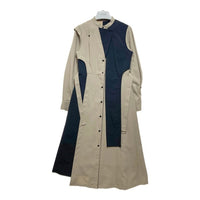 UNITED TOKYO ユナイテッドトウキョウ アシンメトリー テーラーシャツワンピース ベージュ ブラック 142110003 Size 2 瑞穂店