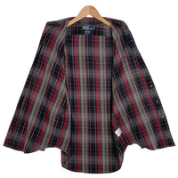 90's Polo by Ralph Lauren ポロ バイ ラルフローレン MARLOWE 長袖 フランネルシャツ シャドーチェック チャコール バーガンディー Size L 福生店