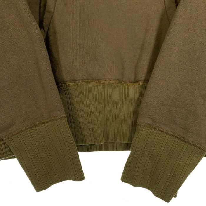 COLIMBO コリンボ プルオーバースウェットパーカー オリーブ ラグランスリーブ Size M 福生店