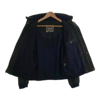 90's PACIFIC TRAIL パシフィックトレイル ジップアップ リブジャケット ポリコットン ブラック Size M 福生店