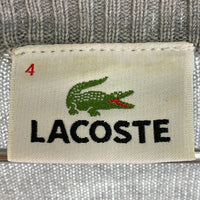 LACOSTE ラコステ アーガイル柄ドライバーズニット グレー size4 瑞穂店