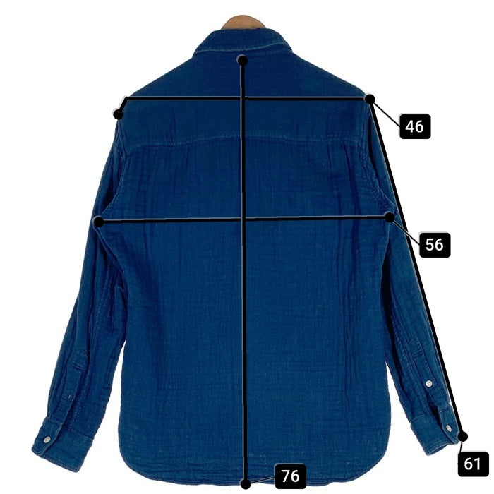 NEIGHBORHOOD ネイバーフッド 17AW コットン ロンT 長袖シャツ ブルー 172AWAQNH-SHM01 Size M 福生店