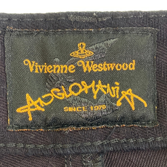 Vivienne Westwood ヴィヴィアンウェストウッド ANGLOMANIA ダメージ加工 スカート ネイビー size26 瑞穂店