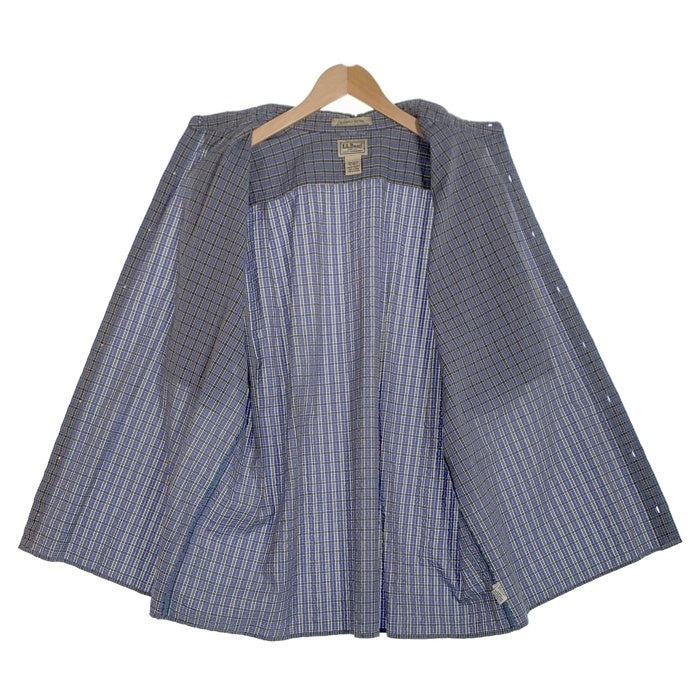L.L.Bean エルエルビーン シアサッカー コットンチェックシャツ 半袖 ライトブルー 501959 Size XL-TALL 福生店
