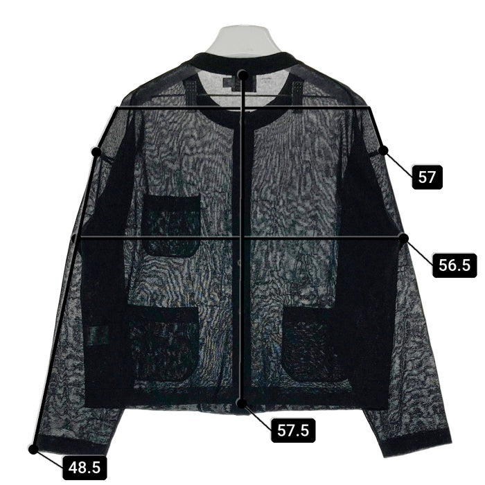 Traditional Weatherwear トラディショナルウェザーウェア 24SS ARKLEY KNIT SHEER アークリー ニット シアー L241THKCD0309SE カーディガン ブラック sizeS 瑞穂店