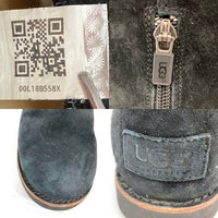 UGG アグ シープスキン ブーツ ブラック サイドファスナー 1005075 Size 24cm 瑞穂店