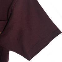 Dagda Leathers ダグダレザーズ プリント ポケットTシャツ 袖刺繡 ダークパープル 旧マッコイ 滝沢氏 Size M 福生店