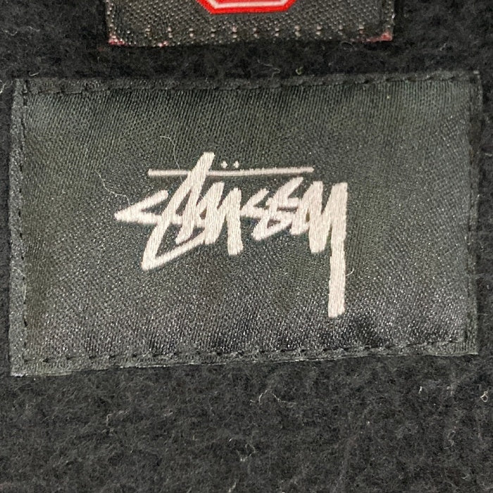 STUSSY ステューシー CHAMPION チャンピオン リバースウィーブ 防風スウェット シャネルロゴ コーチジャケット ブラック sizeM 瑞穂店