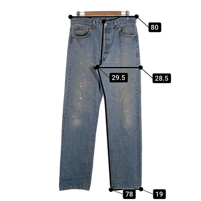 90's Levi's リーバイス 501 テーパードデニムパンツ インディゴ 93年 USA製 ペンキ Size 34×32 福生店