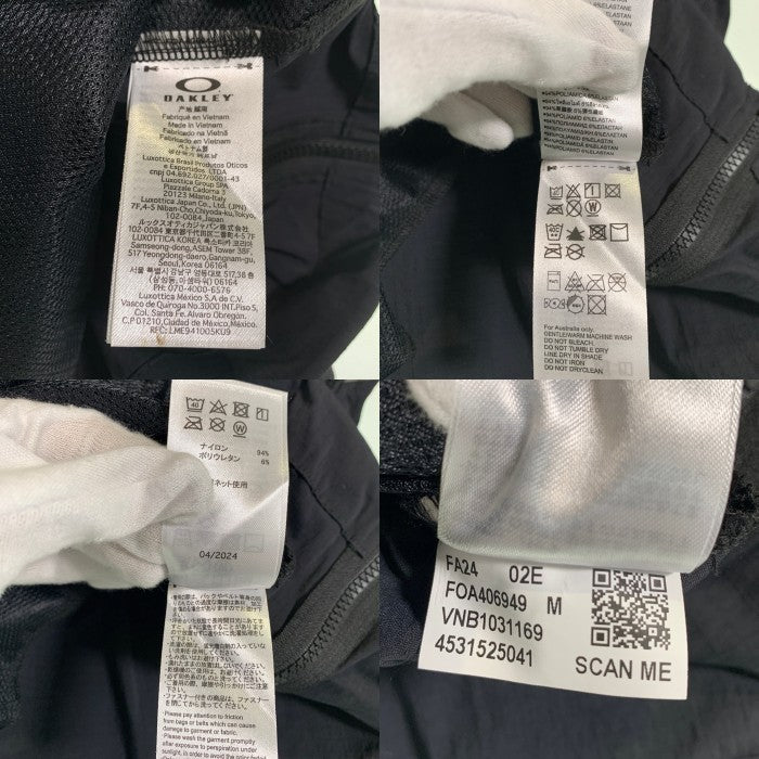 Oakley オークリー Pullover Hoodie Wide プルオーバーフーディー ワイド ウインドブレーカー ジャケット ブラック グレー FOA406949 Size M (JP L) 福生店