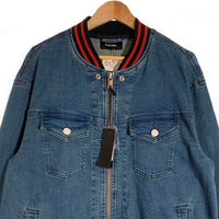 DIESEL ディーゼル D-SVENT JACKET ジップアップデニムジャケット ハーフ丈 インディゴ Size XL 福生店