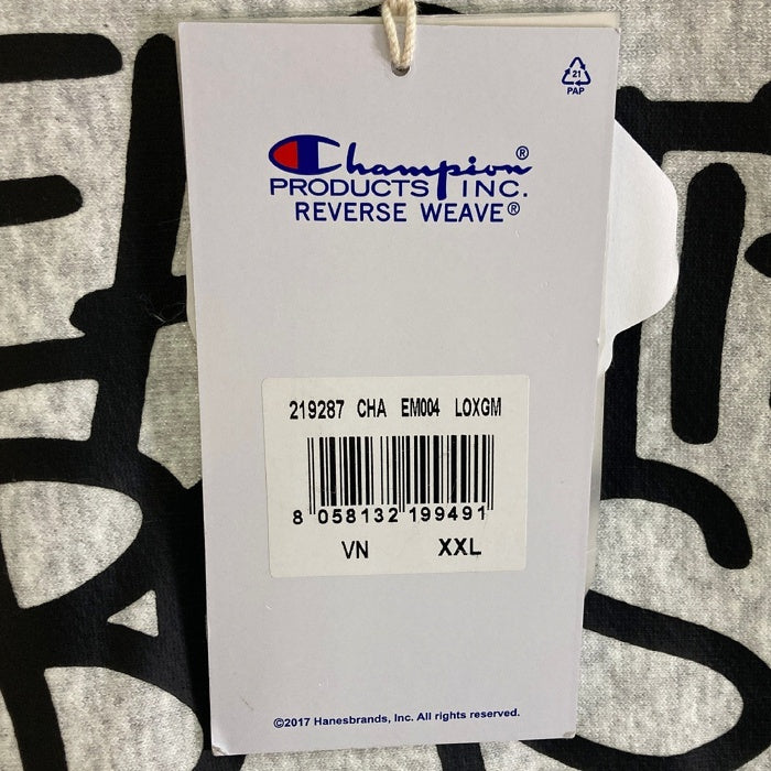 Champion チャンピオン Beastie Boys ビースティボーイズ リバースウィーブ クルーネックスウェットトレーナー 杢グレー 219287 Size2XL 瑞穂店