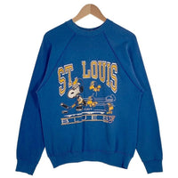 70's 80's ARTEX NHL ST. LOUIS BLUES セントルイス ブルース SNOOPY スヌーピー クルーネック スウェット ブルー USA製 Size L 福生店