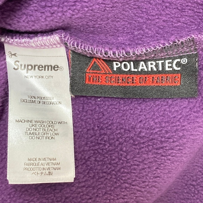 SUPREME シュプリーム 23AW Polartec Facemask Half Zip Pullover ポーラテック フェイスマスク ハーフジップ プルオーバー パープル Size L 瑞穂店