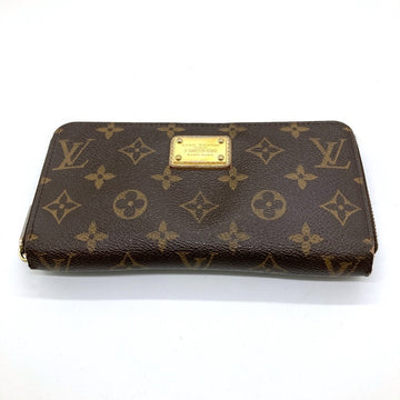 LOUIS VUITTON ルイヴィトン M66570 モノグラム ジッピーウォレット 香港広東ロード店限定 内側ゴールド 長財布 ブラウン 瑞穂店