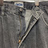 9090 ナインティナインティ ワイド デニムパンツ ブラック sizeL 瑞穂店