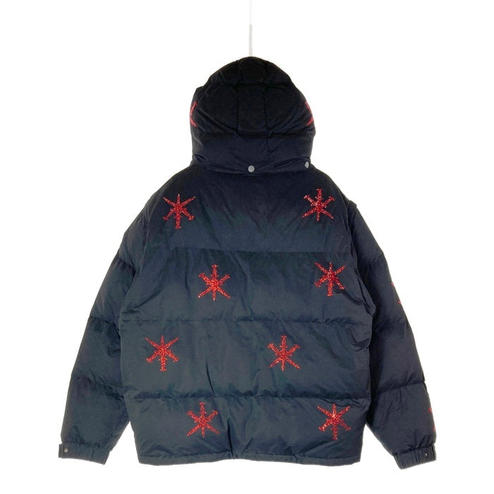 Unknown London アンノウン DAGGER RHINESTONE PUFFER JACKET 4way 中綿ジャケット ラインストーン ブラック sizeXL 瑞穂店