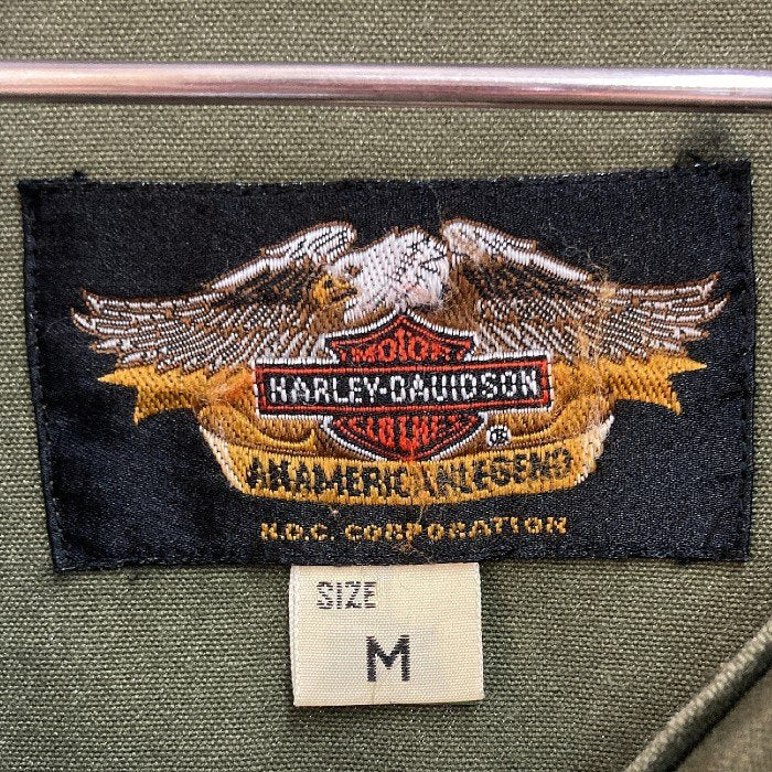 HARLEY DAVIDSON ハーレーダビッドソン コットンアノラックパーカー カーキ sizeM 瑞穂店