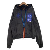OFF-WHITE オフホワイト 19AW ハードコア カラヴァッジオ プルオーバースウェットパーカー ブラック フェード加工 OMBB037F19E30009 Size L 福生店