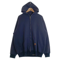 80's CARHARTT カーハート サーマル ジップ フーディー パーカー ネイビー Size XL 福生店