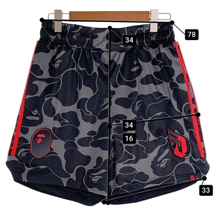 ■新品 adidas BAPE Dame 9 ショートパンツ L バスパン■ adidas アディダス BAPE ベイプ Dame 9 デイム9 メッシュ