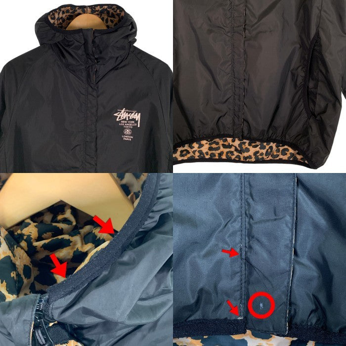STUSSY ステューシー リバーシブル シェルパフリース ナイロン