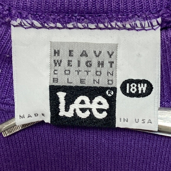Lee リー USA製 WORLD PEACE スウェットトレーナー パープル size- 瑞穂店