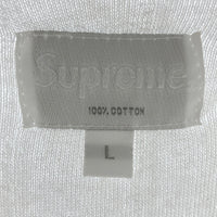 Supreme シュプリーム Terry Pin Stripe S/S Top パイル地 ピンストライプ Tシャツ ホワイト sizeL 瑞穂店