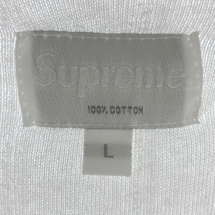 Supreme シュプリーム Terry Pin Stripe S/S Top パイル地 ピンストライプ Tシャツ ホワイト sizeL 瑞穂店