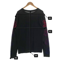 MONCLER モンクレール LS T-SHIRT 袖ロゴ ロンT ロングスリーブ 長袖 Tシャツ ブラック 38938625EGFC Size S 福生店