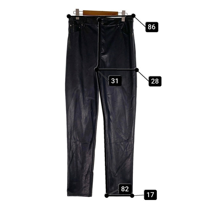 LAST NEST ラストネスト Leather Slim Trouser レザースリムトラウザー パンツ ブラック lastnest-25ss-02 Size XL 福生店