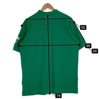 Papas パパス ポロシャツ グリーン 鹿の子 GOLF 袖ワッペン Size LL (52) 福生店