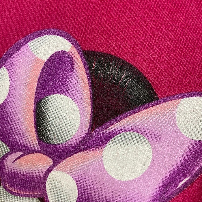 US古着 USA製 90s Disney ディズニー Minnie Mouse ミニー プリントTシャツ ピンク sizeXL 瑞穂店