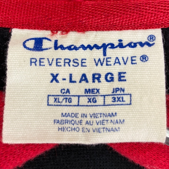 CHAMPION チャンピオン REVERSE WEAVE  リバースウィーブ パーカー レッド×ブラック sizeXL 瑞穂店