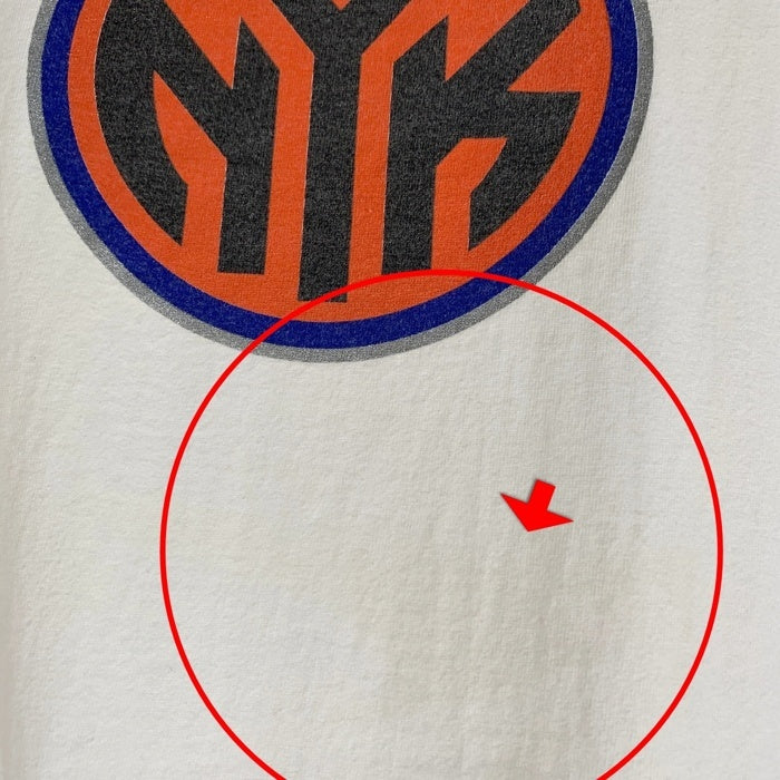 00's NIKE TEAM ナイキ NBA ニューヨーク・ニックス プリントTシャツ ホワイト メキシコ製 Size L 福生店