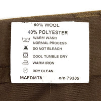 イギリス軍 TROUSERS MANS BARRACK DRESS No.2 ドレスパンツ ブラウン size84/80/96 瑞穂店