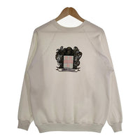 80-90's ラグランスリーブ スウェットトレーナー ホワイト エンブレムプリント USA製 Size XL 福生店