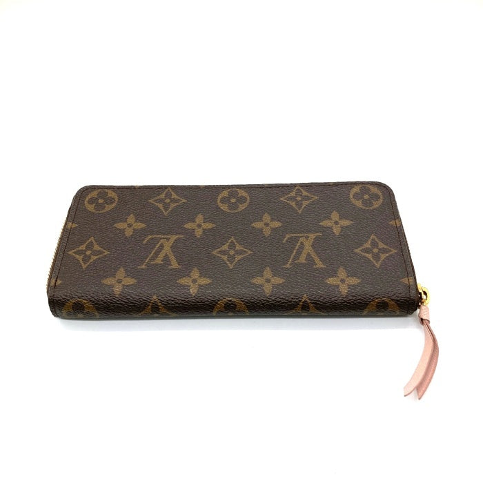 LOUIS VUITTON ルイヴィトン M61298 モノグラム ポルトフォイユ・クレマンス ローズ・バレリーヌ 長財布 ブラウン 瑞穂店