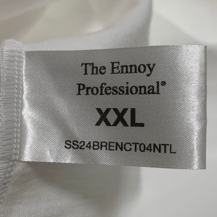 The Ennoy Professional エンノイ プロフェッショナル 24SS Logo T-Shirt ロゴ刺繡 Tシャツ ホワイト SS24BRENCT04NTL Size XXL 福生店